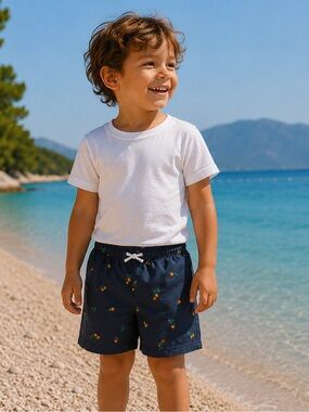 Old Navy Kids' Dark Blue Swim Shorts 🌴☀️